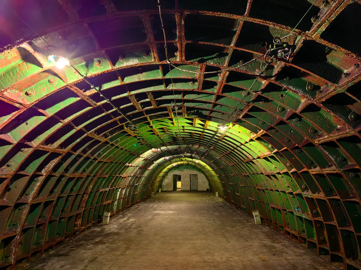 Az F4 objekum, vagyis a Rákosi-bunker folyosója.