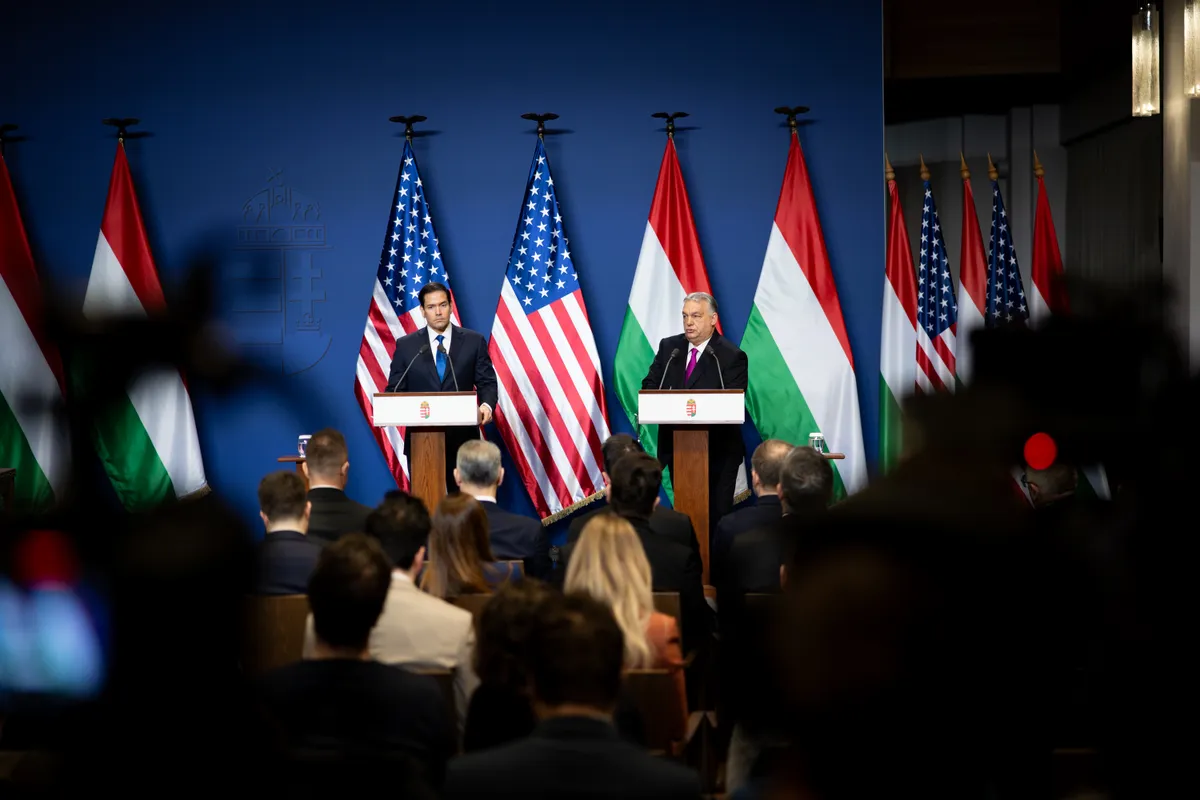 2026.02.16.Orbán Viktor és Marco Rubio közös sajtótájékoztató