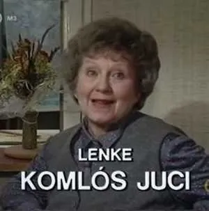 Komlós Juci színművésznő a Szomszédok sorozatban