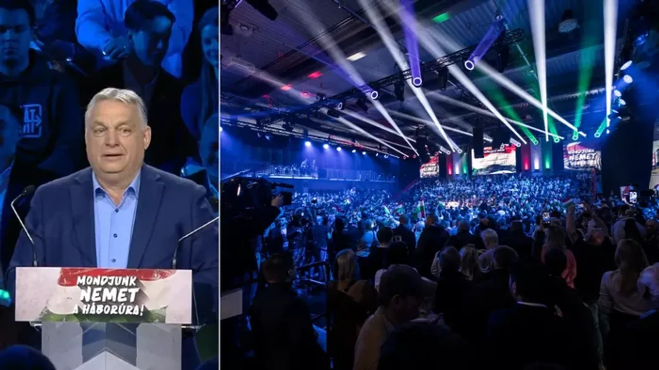 Orbán Viktor a Háborúellenes Gyűlésen: Az olajblokádot le fogjuk törni!