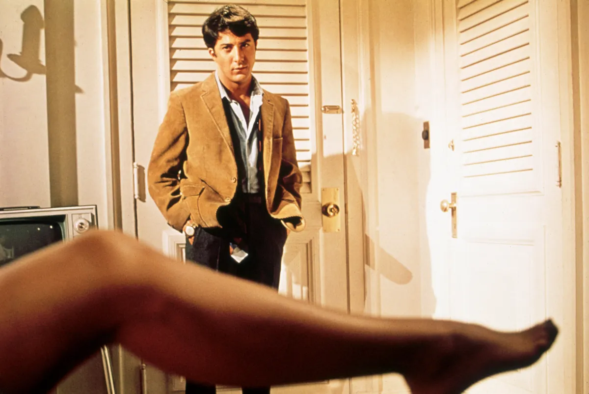 Dustin Hoffman a Diploma előtt című film egy jelenetében.