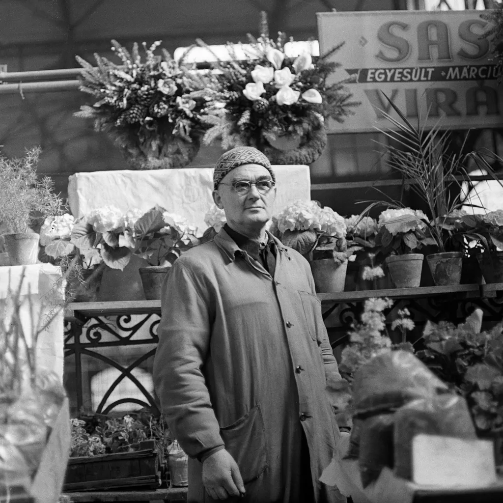 Fővám (Dimitrov) tér, Központi Vásárcsarnok 1967. Fotó: Fortepan / Zofia Rydet
