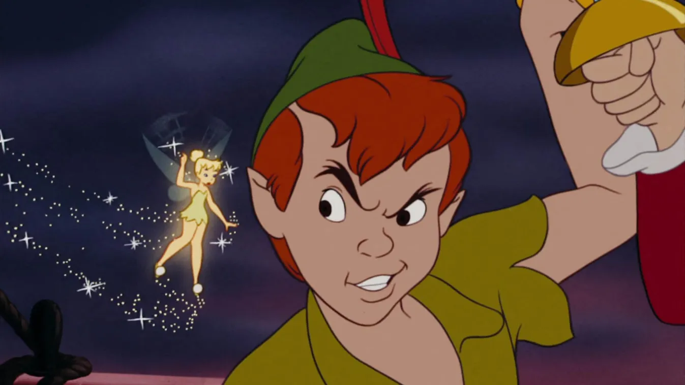 A Pán Péter-szindróma névadója, Pán Péter karaktere Csingilinggel a Pán Péter című Disney-rajzfilmben