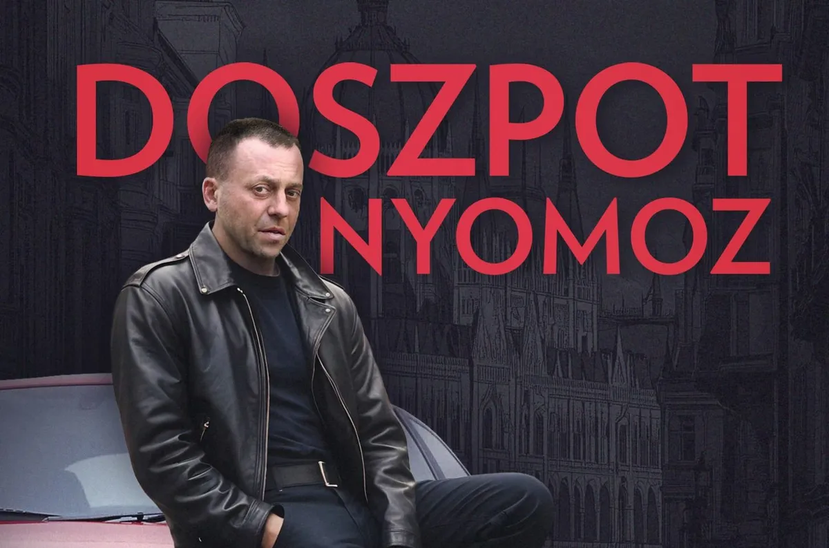 Doszpot nyomoz című kötet borítója Doszpot Péterrel