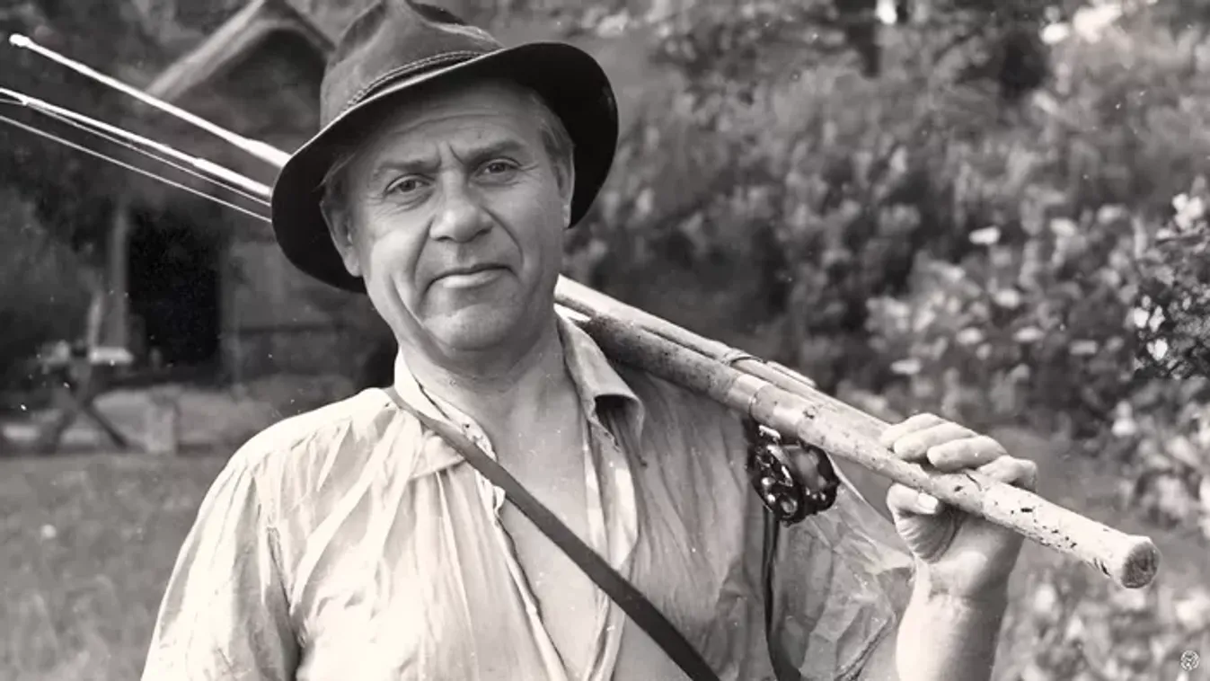 Bambuszbottal, úszós módszerrel fogdosta a pontyokat Fekete István - Exkluzív fotók a Tüskevár írójáról