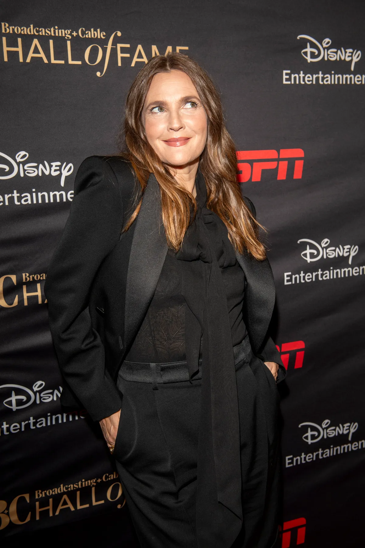 Drew Barrymore egy díjátadó gálán 2025-ben.