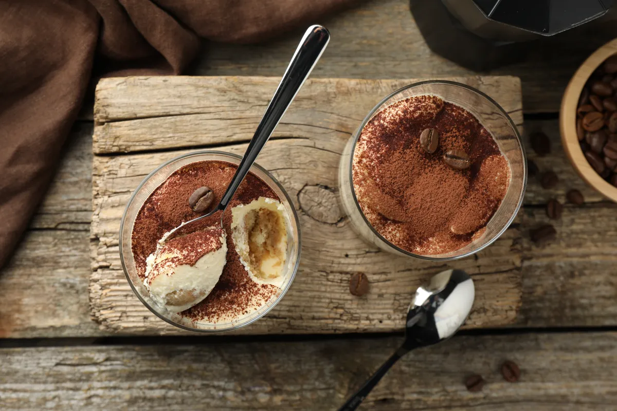 Diétás tiramisu recept egy pohárban.