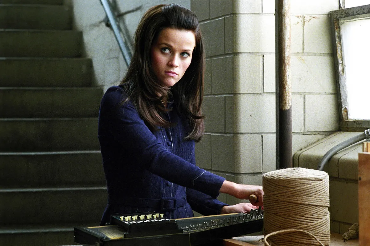 Reese Witherspoon June Carter szerepében A nyughatatlan című filmben.