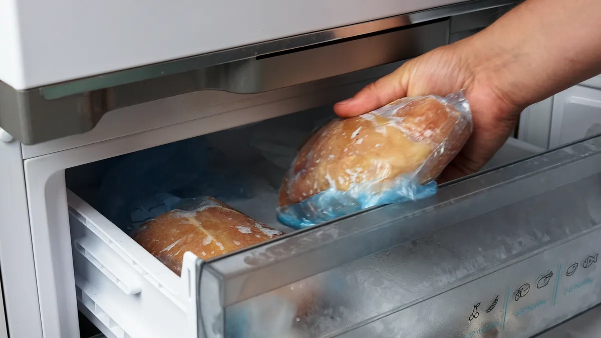 Csirkehús lefagyasztása