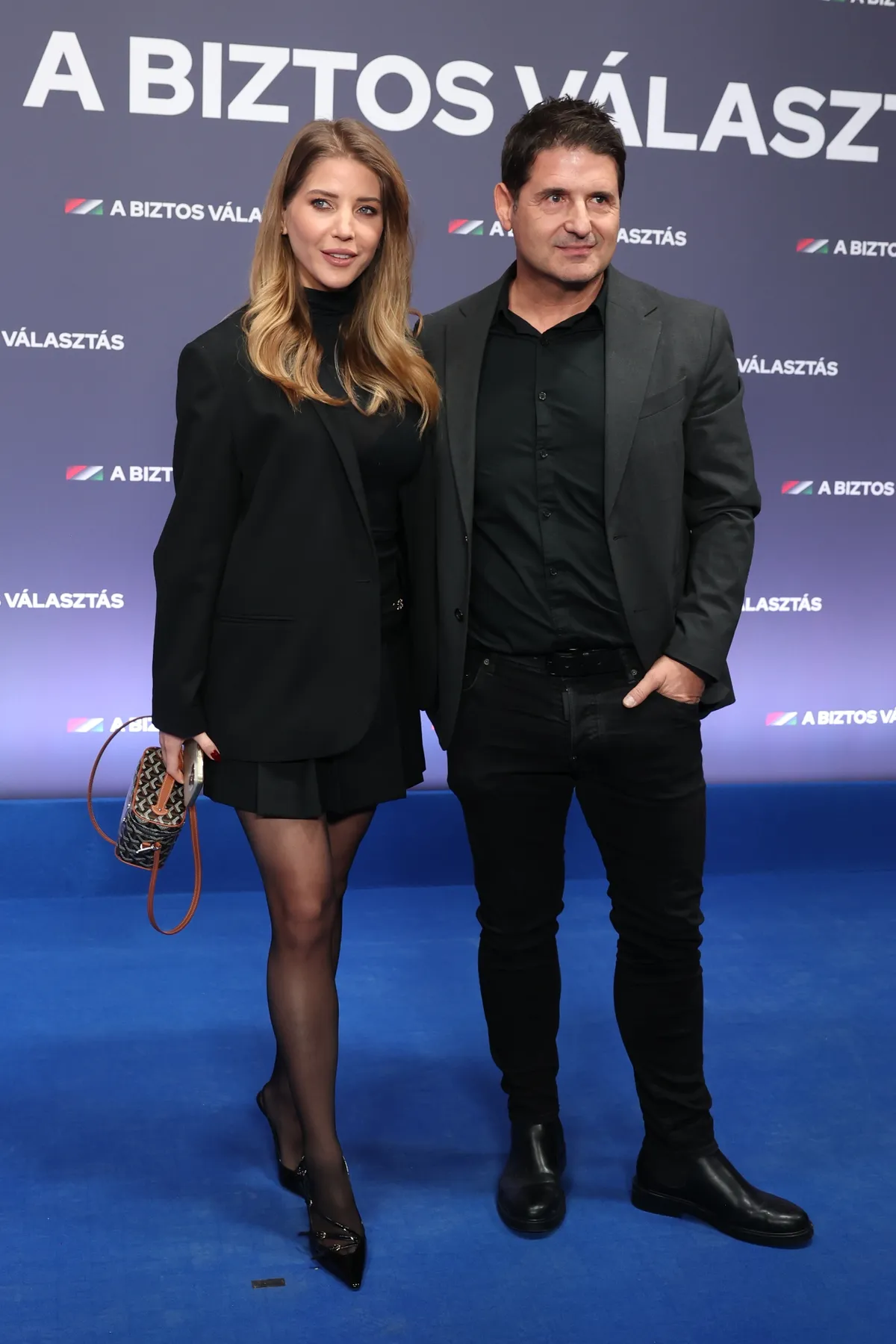 Szabó Zsófi és Hajdú Péter az évértékelőn.