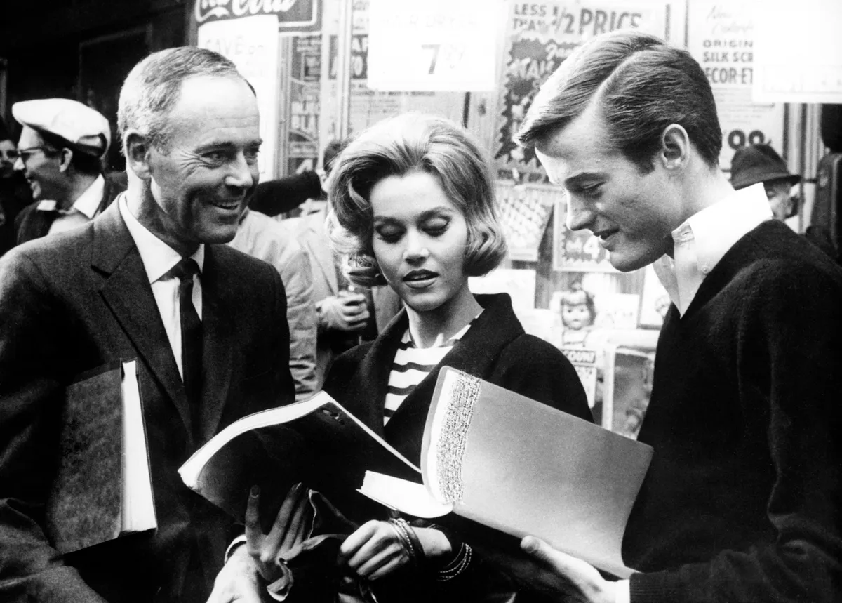 Peter Fonda testvérével, Jane Fondával.