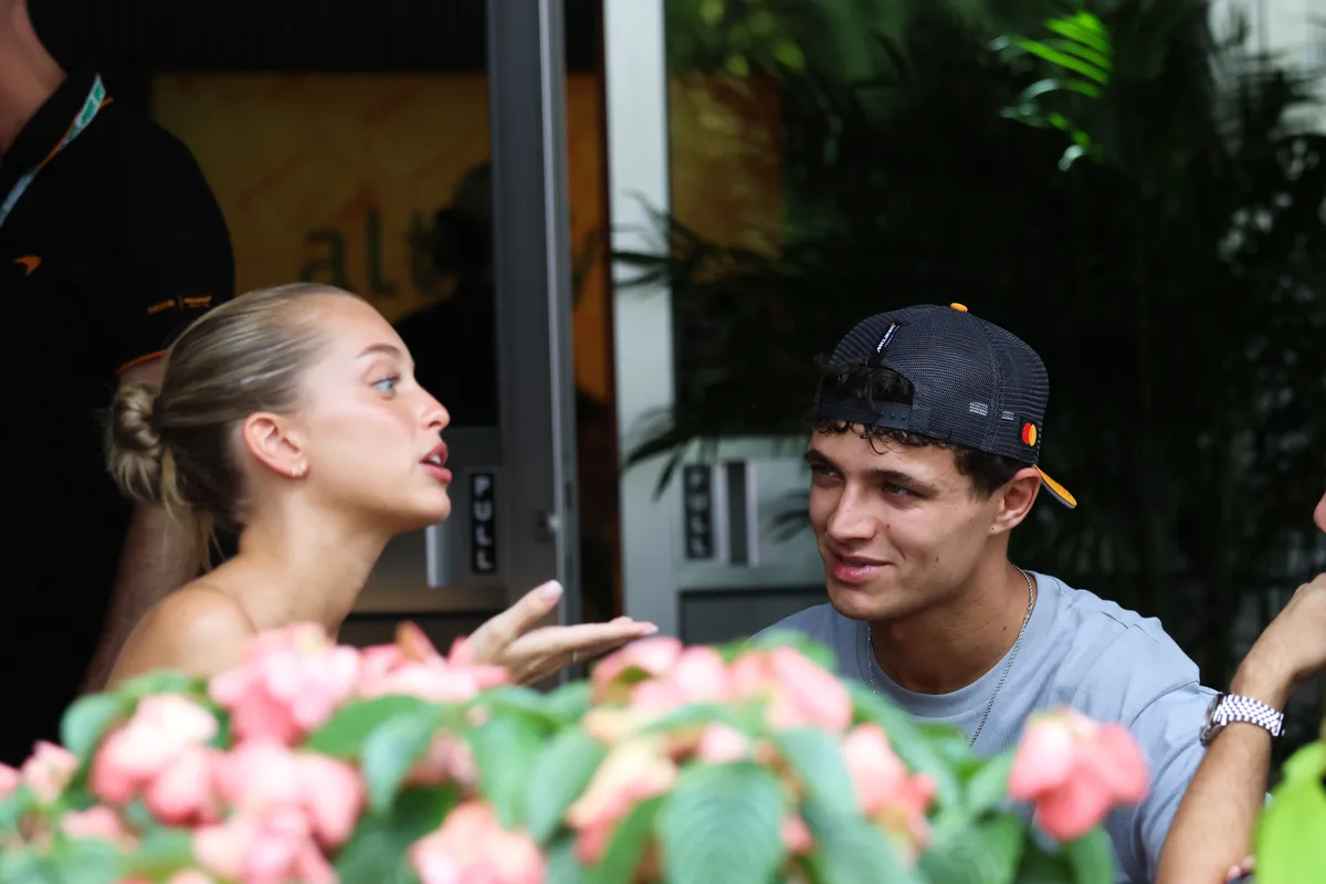 Lando Norris és Margarida Corceiro