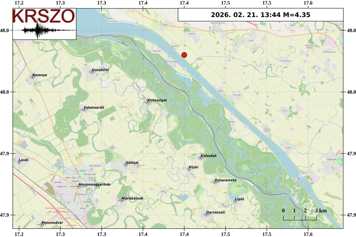 földrengés Magyarországon