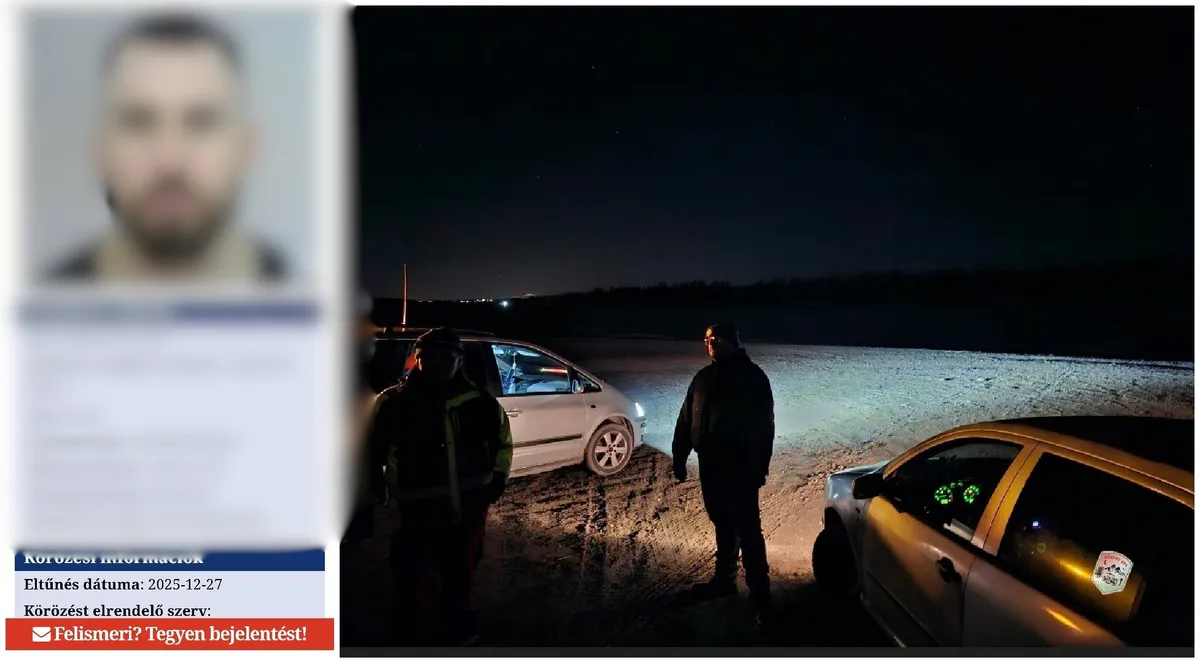 keresés az eltűnt férfi iránt