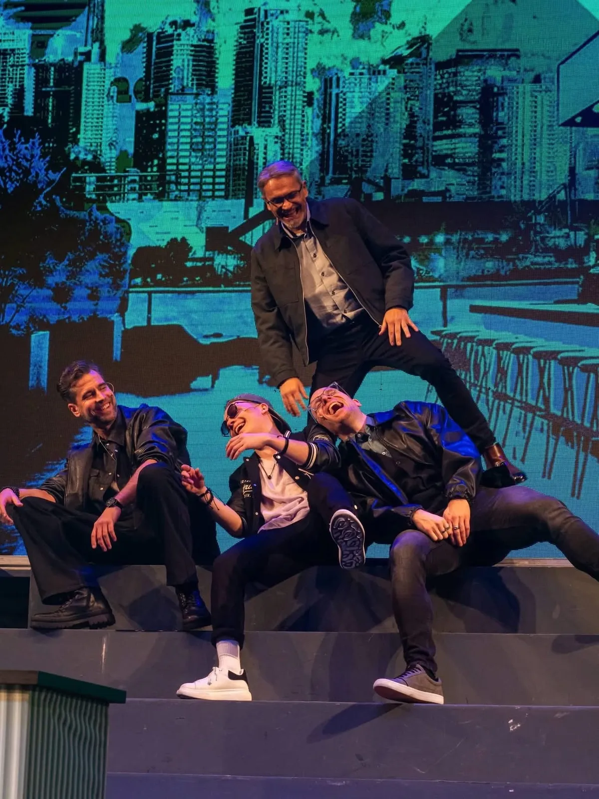 Bon-Bon musical egyik jelenete, Szolnoki Péterrel