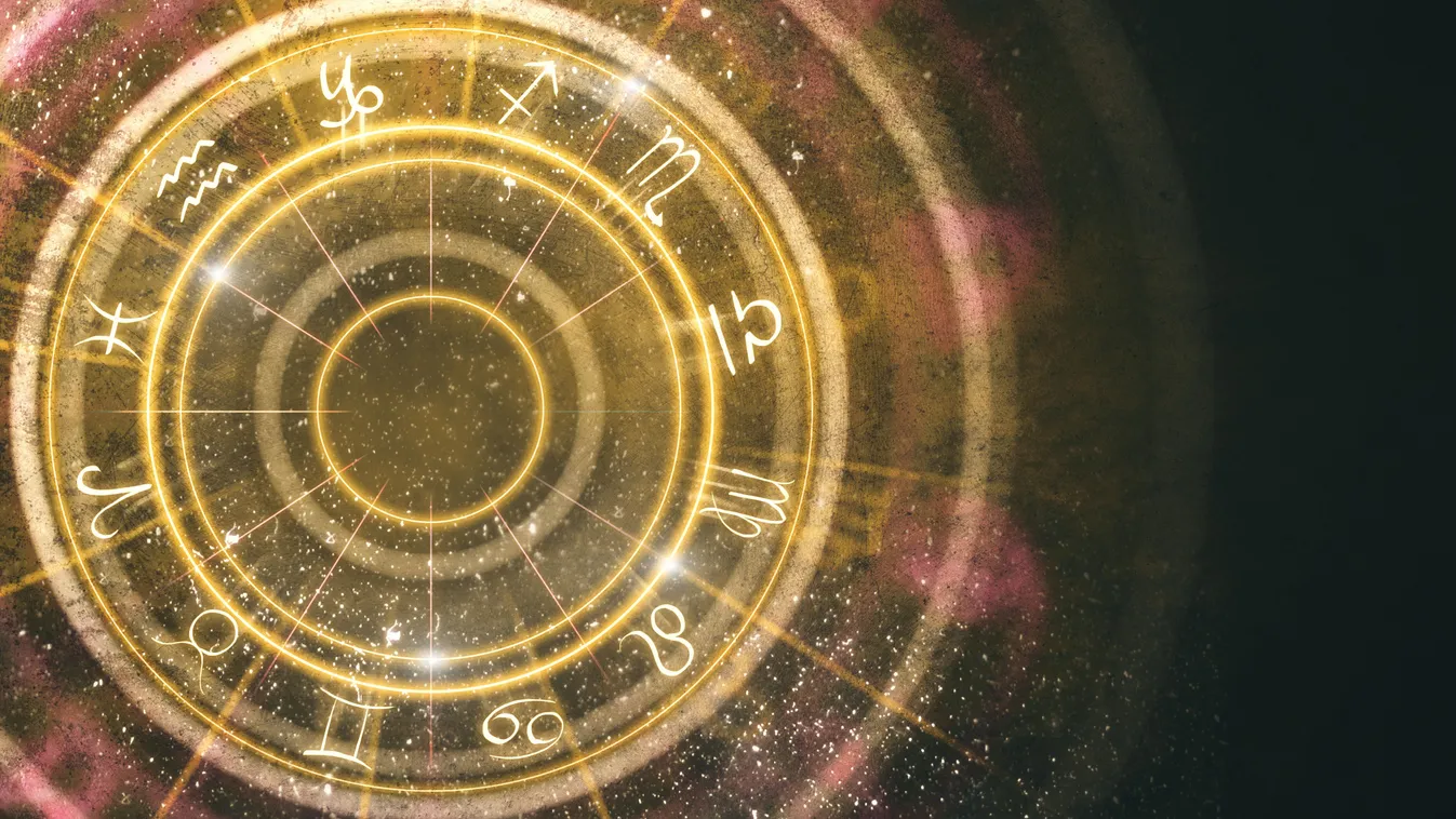 Horoszkóp, ami mutatja a csillagjegyeket.