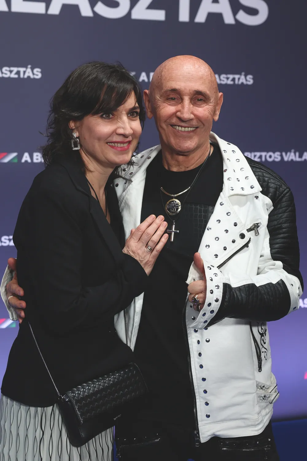 Pataky Attila az évértékelőn is megjelent a feleségével.