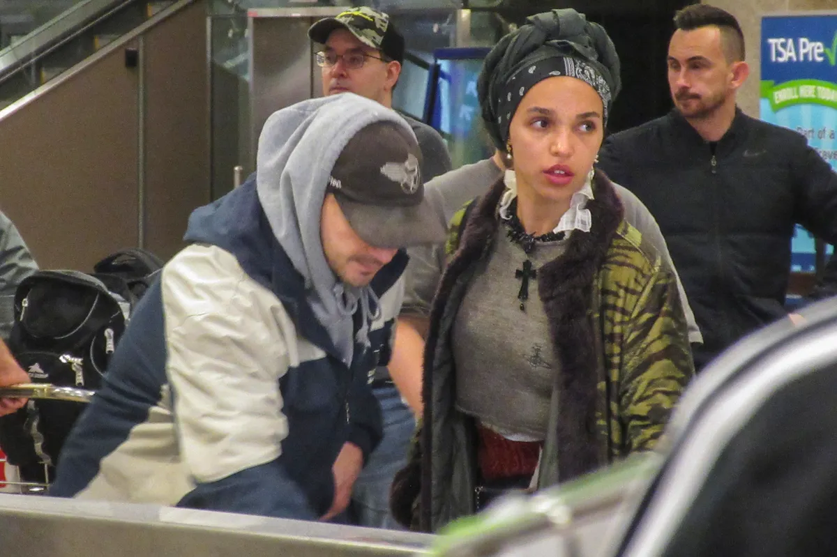 EXCLUSIVE: Shia LaBeouf and FKA Twigs are Spotted at an Airport in Salt Lake City, Utah.