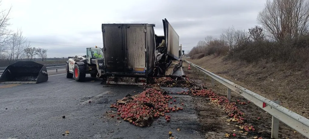 Bár az alma megsemmisült, szerencsére senkinek sem esett baja a tűzben