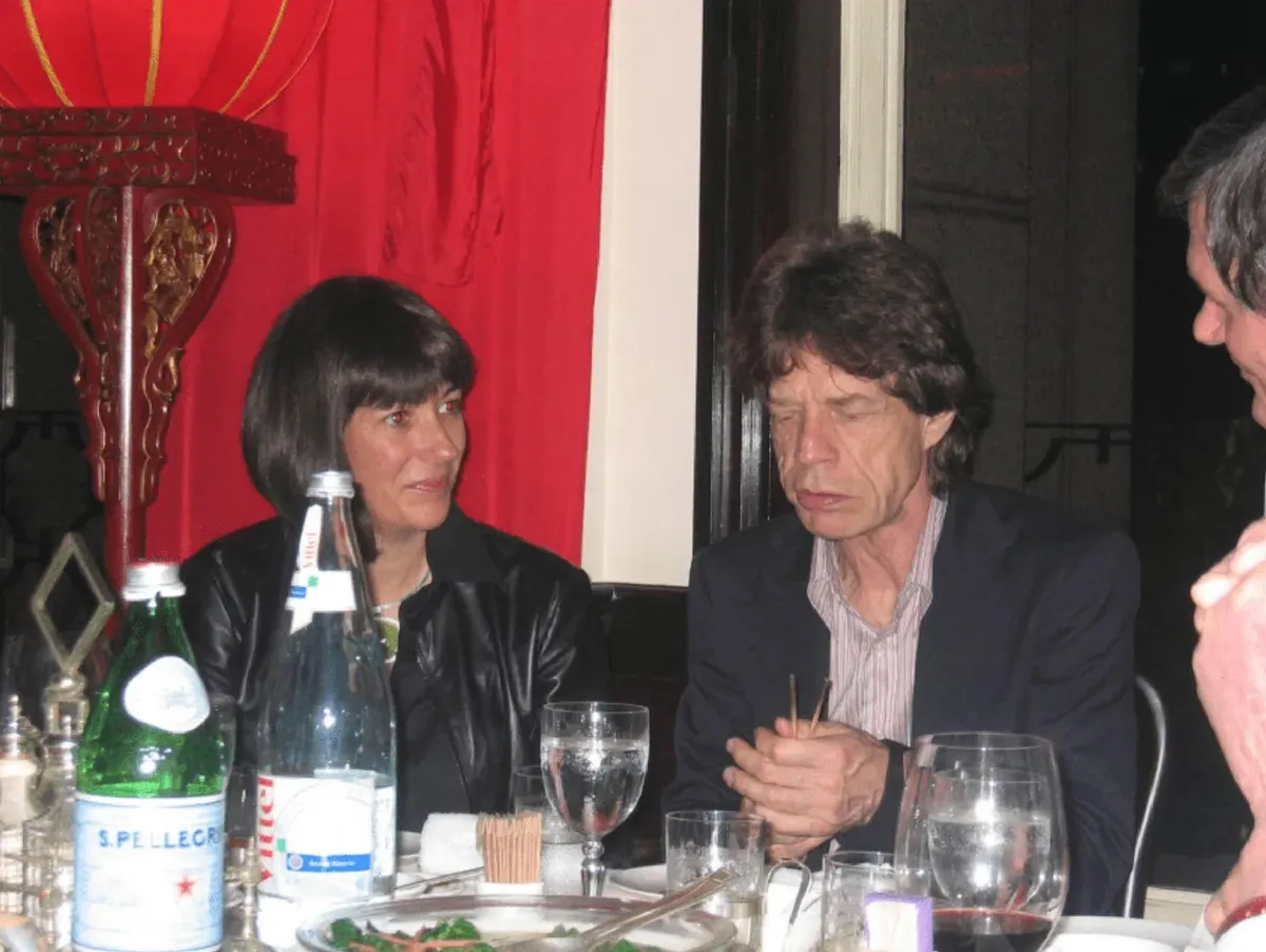 Mick Jagger és Ghislaine Maxwell együtt vacsoráznak