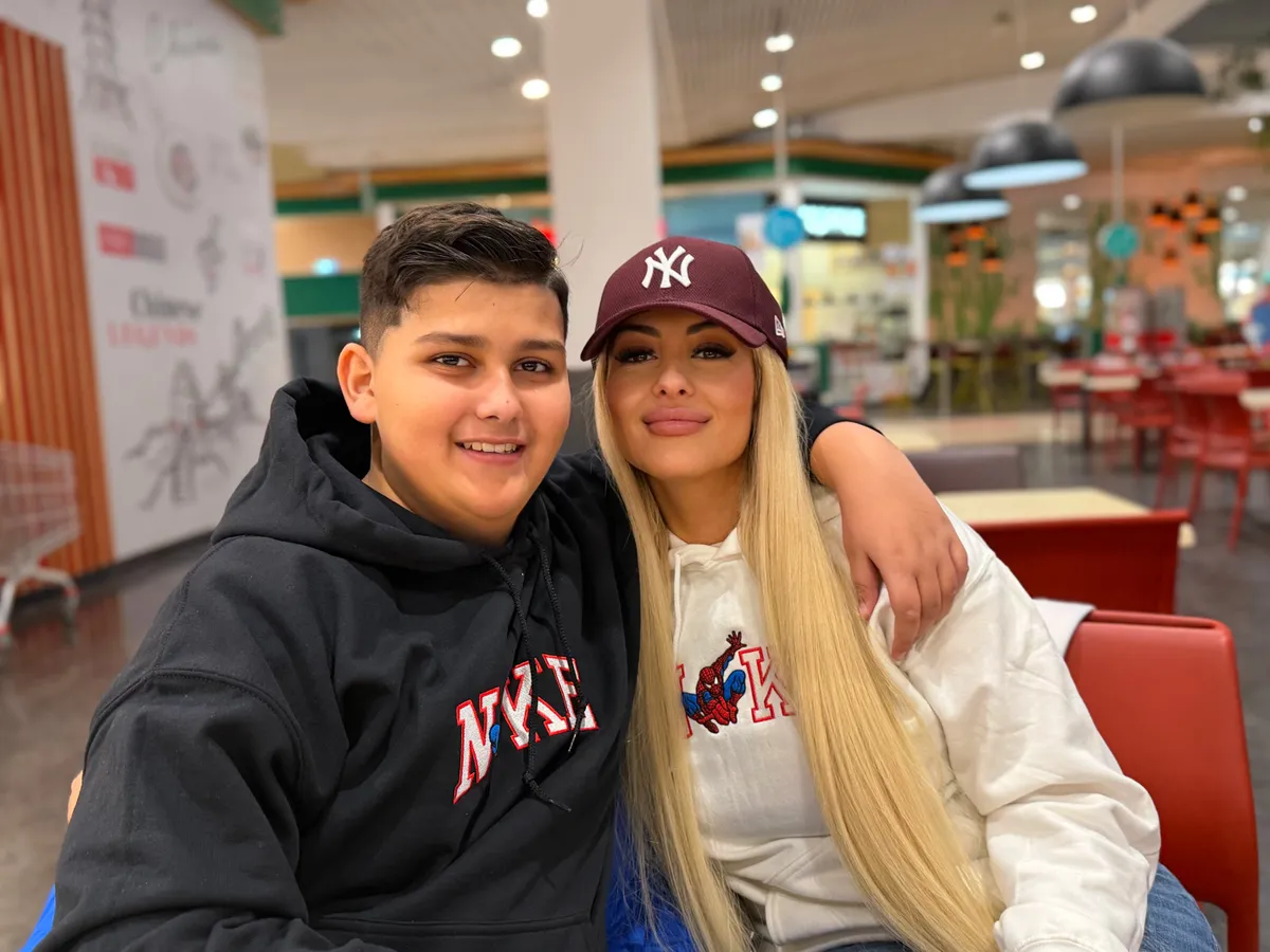 Borók Szabina fiával, Laurenttel