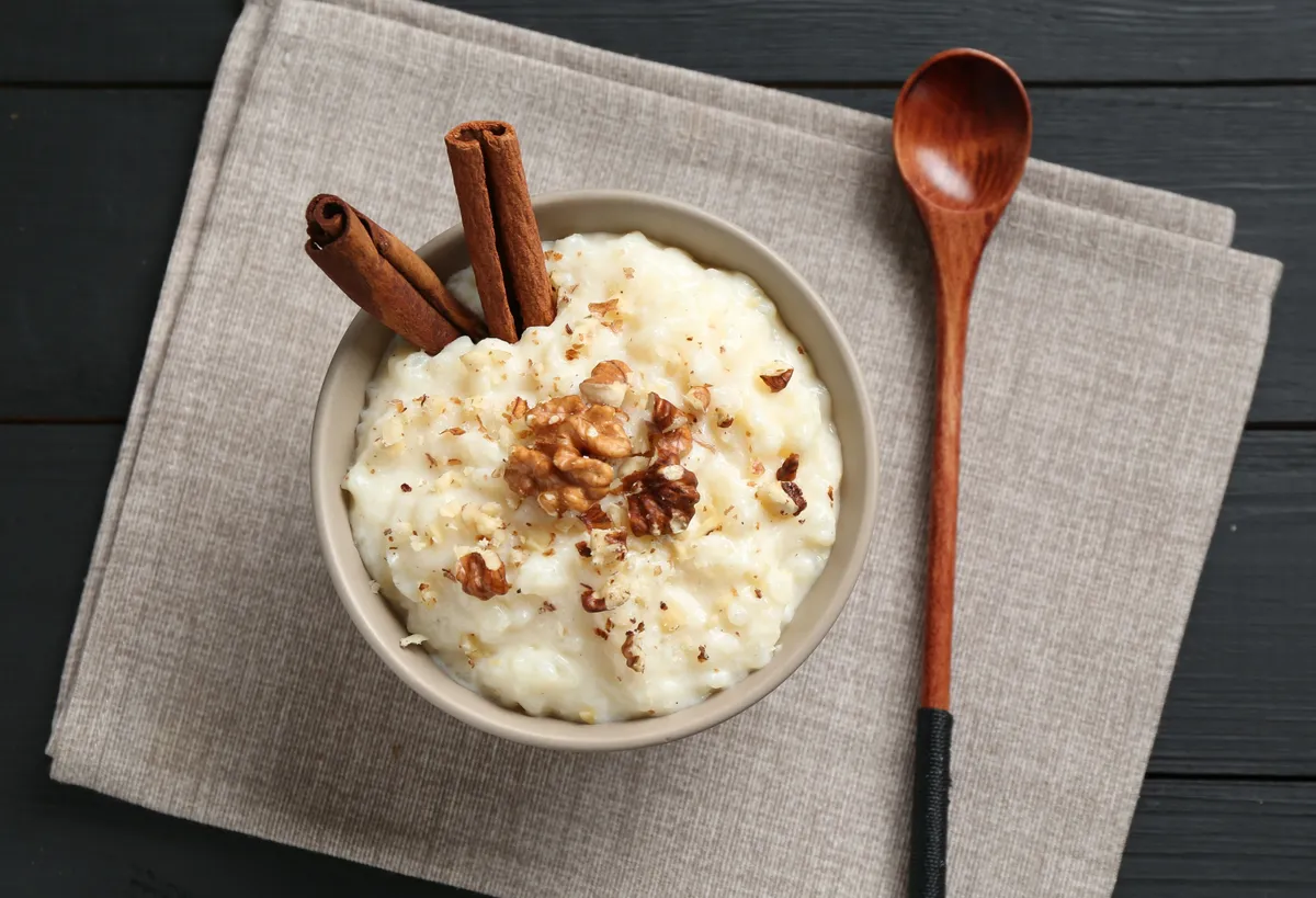 Fahéjas tejberizs recept elkészítve.
