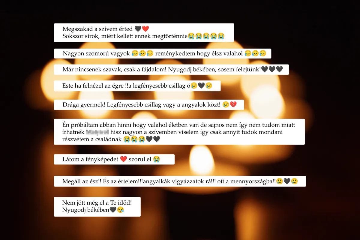 Rengeteg megható kommentet írnak az emlékoldalakra