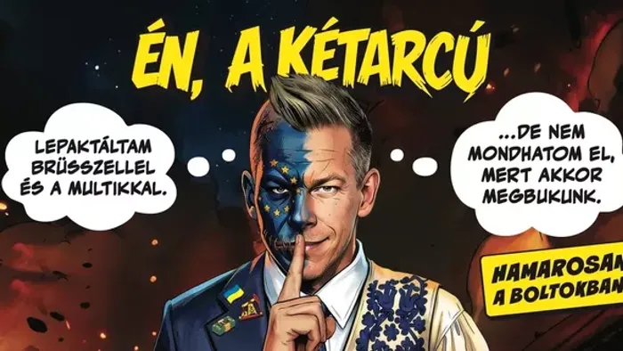 Képregény leplezi le Magyar Pétert