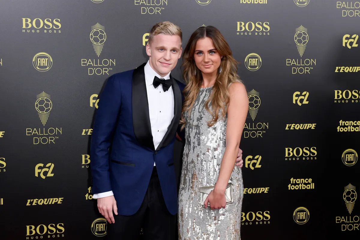 Donny van de Beek és Estelle Bergkamp