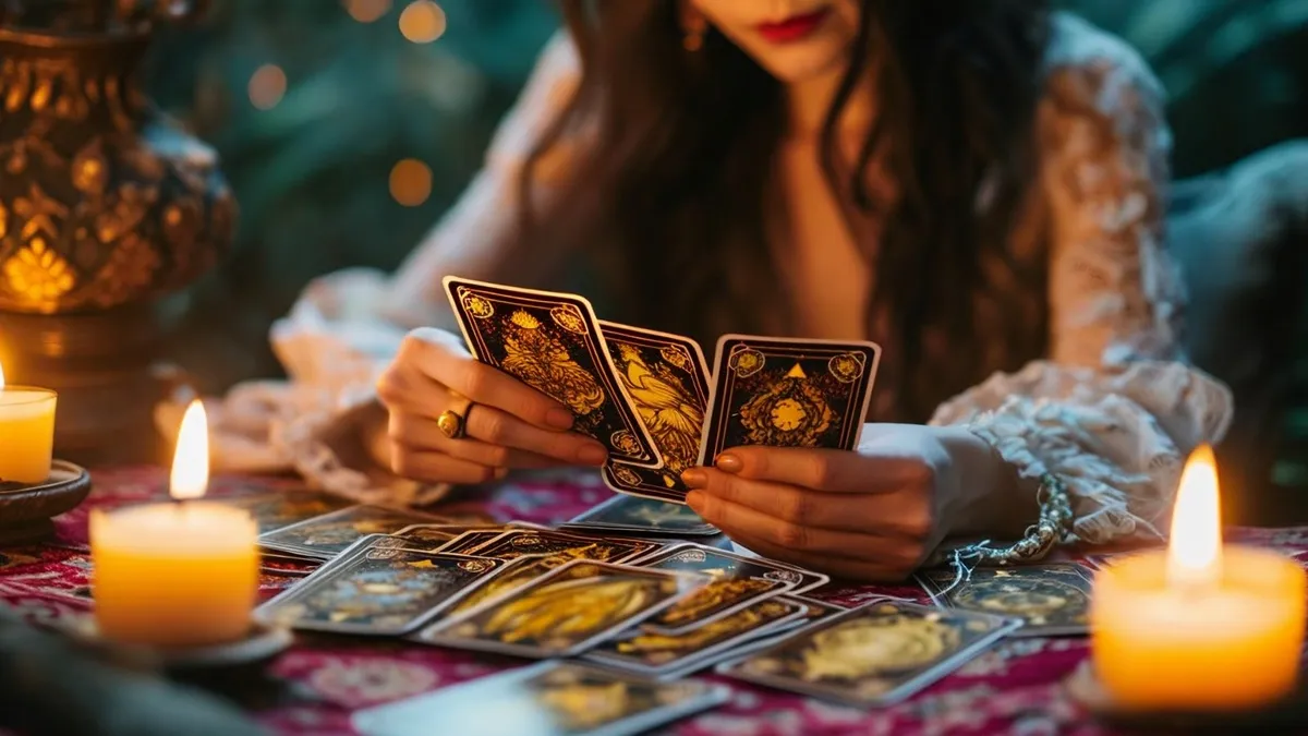 Jóslás Tarot kártyával. 