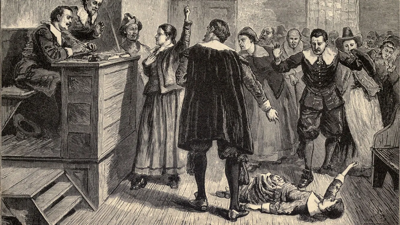 Salemi boszorkányper a bíróságon.