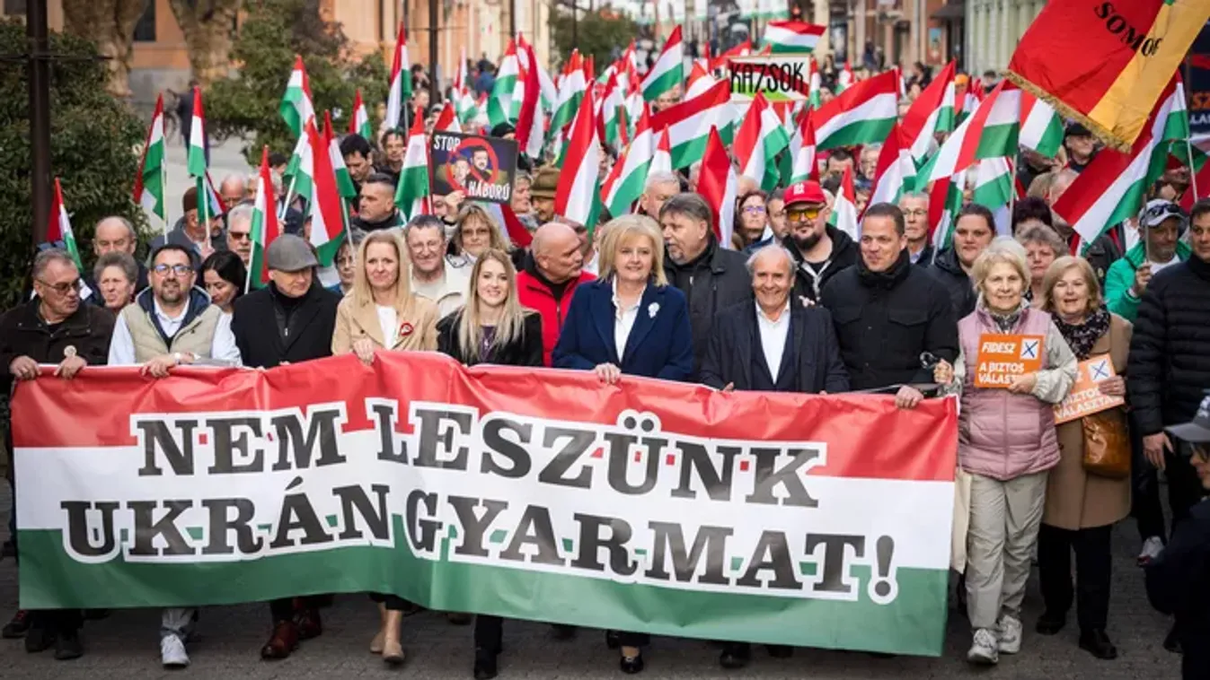 Rengeteg ember várta Orbán Viktort a kaposvári Békemeneten