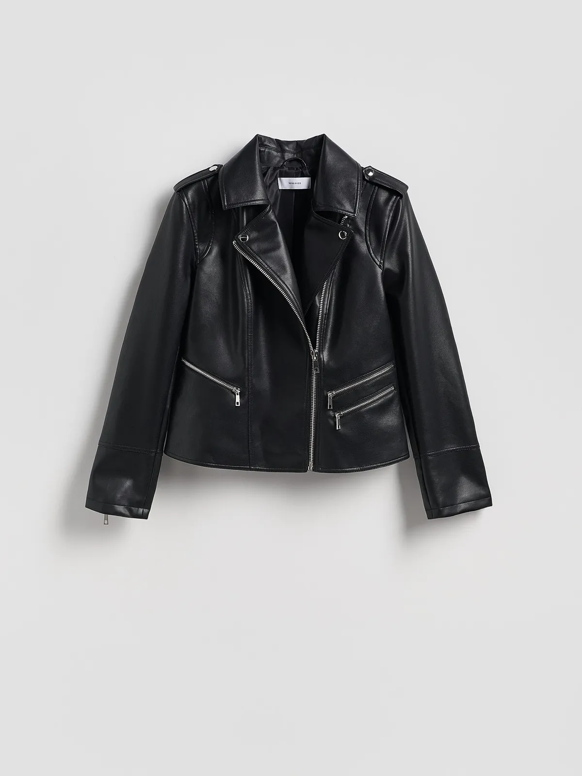 Tavaszi kabát, Reserved Műbőr motorosdzseki.