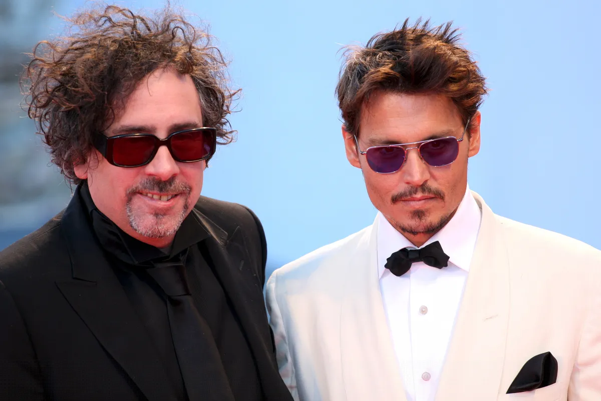 Tim Burton és Johnny Depp a Velencei Filmfesztiválon.