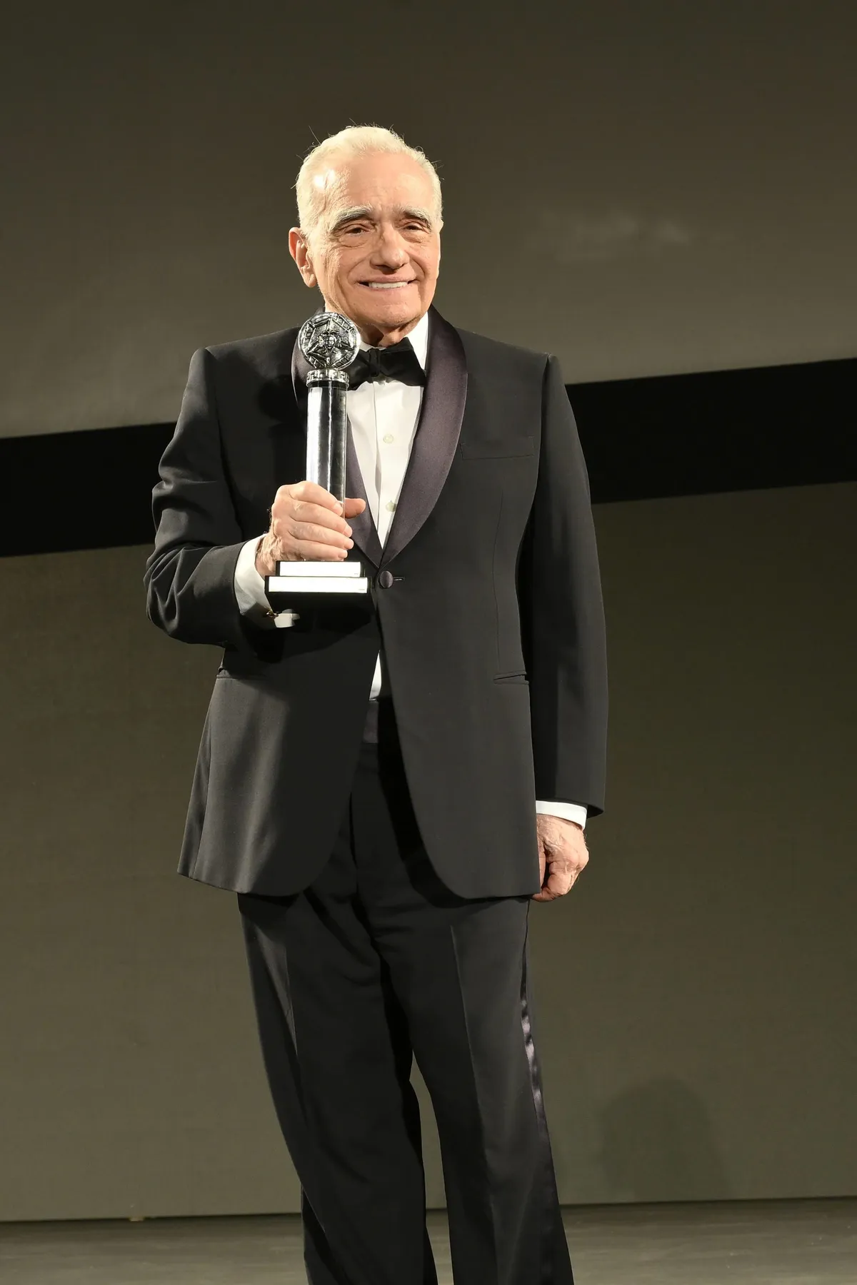 Martin Scorsese a Taormina fesztiválon díjával.