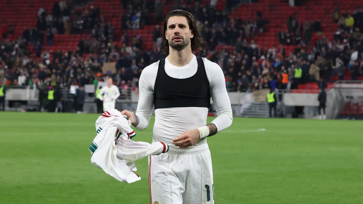 Szoboszlai Dominiket a 87. percben lecserélte Marco Rossi a magyar-szlovén meccsen