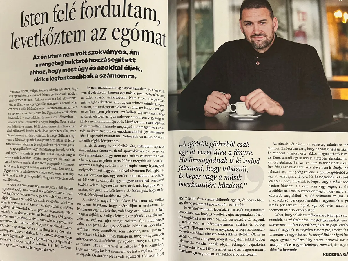Kucsera Gábor megtalálta Istent és a hite visszavezette őt a helyes útra