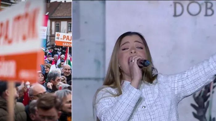 Dér Heni indította Orbán Viktor egri országjárását! Óriási tömeg fogadta!