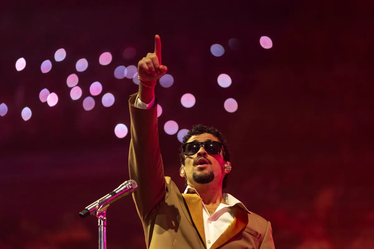 Bad Bunny puerto rico-i koncertjén. 