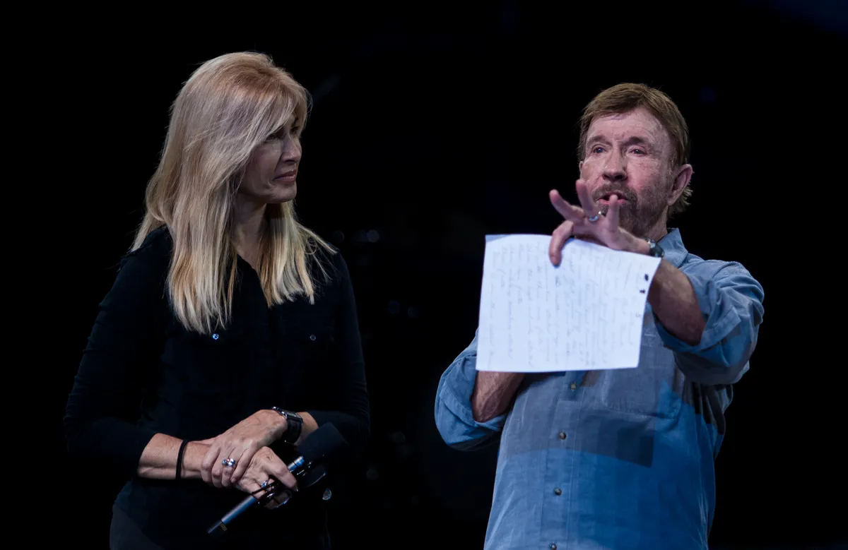 Chuck Norris's Presentation On Baptista Aid Charity Event In Budapest