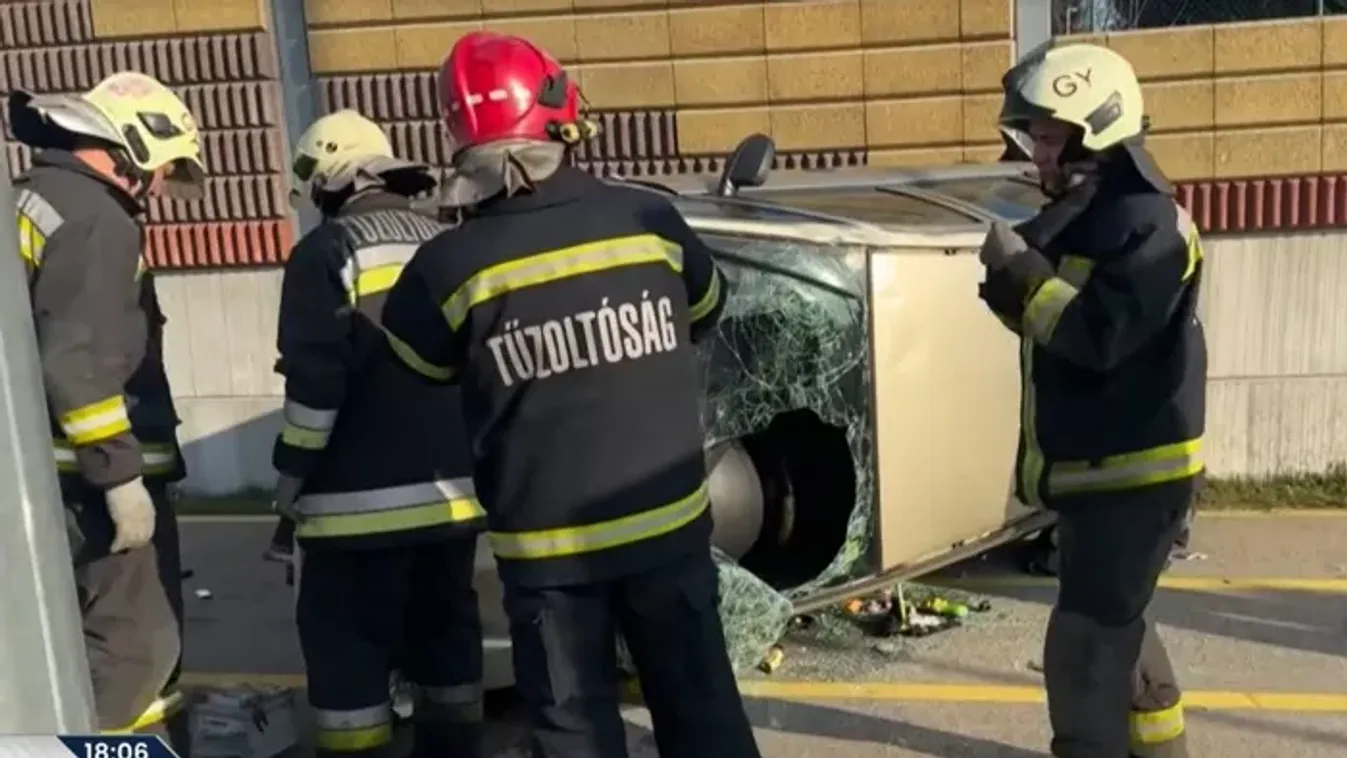 Kislányával csapódott a falnak a részegen vezető apa - a baleset a 83-ason történt