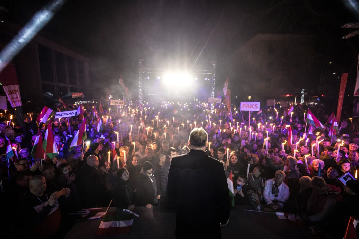 Orbán Viktor országjárás Dunaújvárosban.