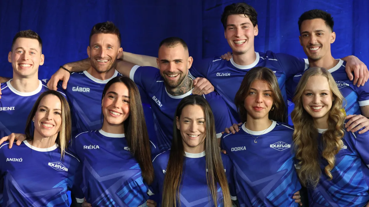Az Exatlon Kihívói a sajtótájékoztatón még boldogan mosolyogtak együtt.
