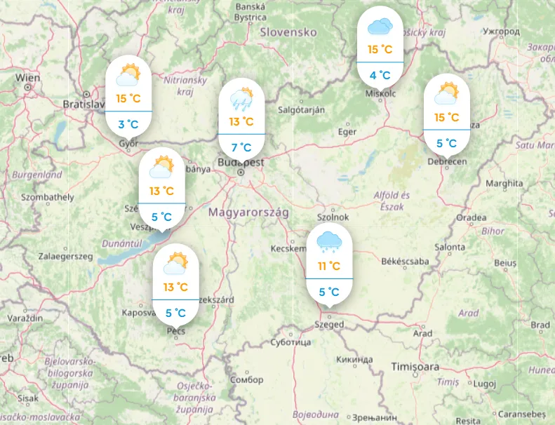 Felhősebb időjárással kezdődik a hét