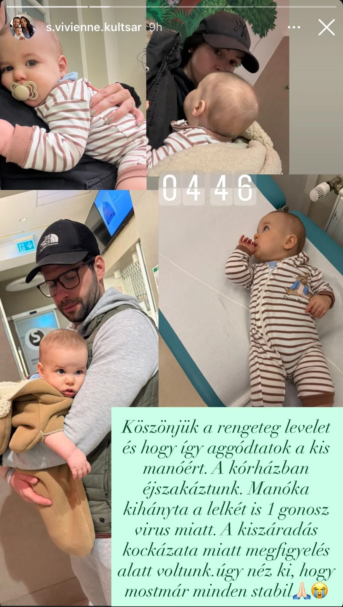 VV Sehi kórházban töltötte az ájszakát gyermekével