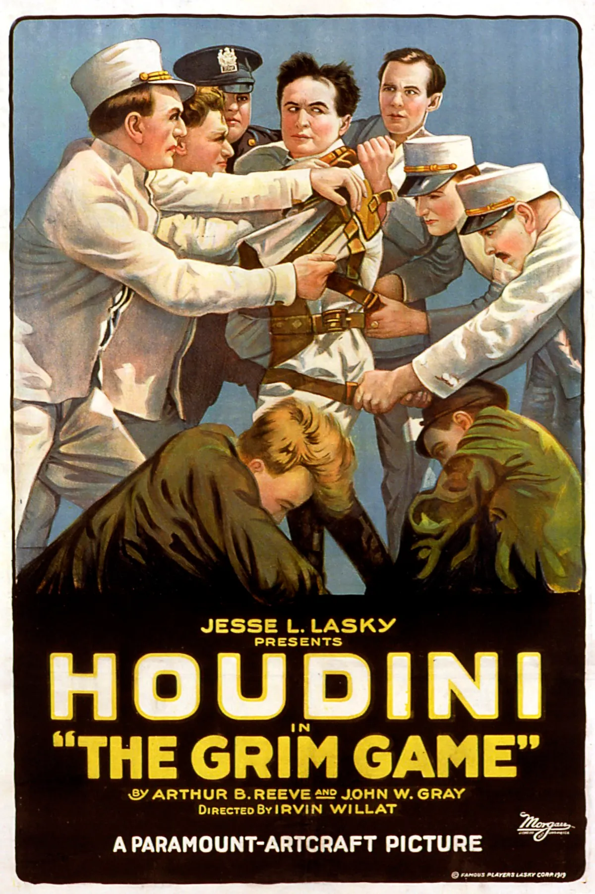 Harry Houdini 1919-es filmjének plakátja. 