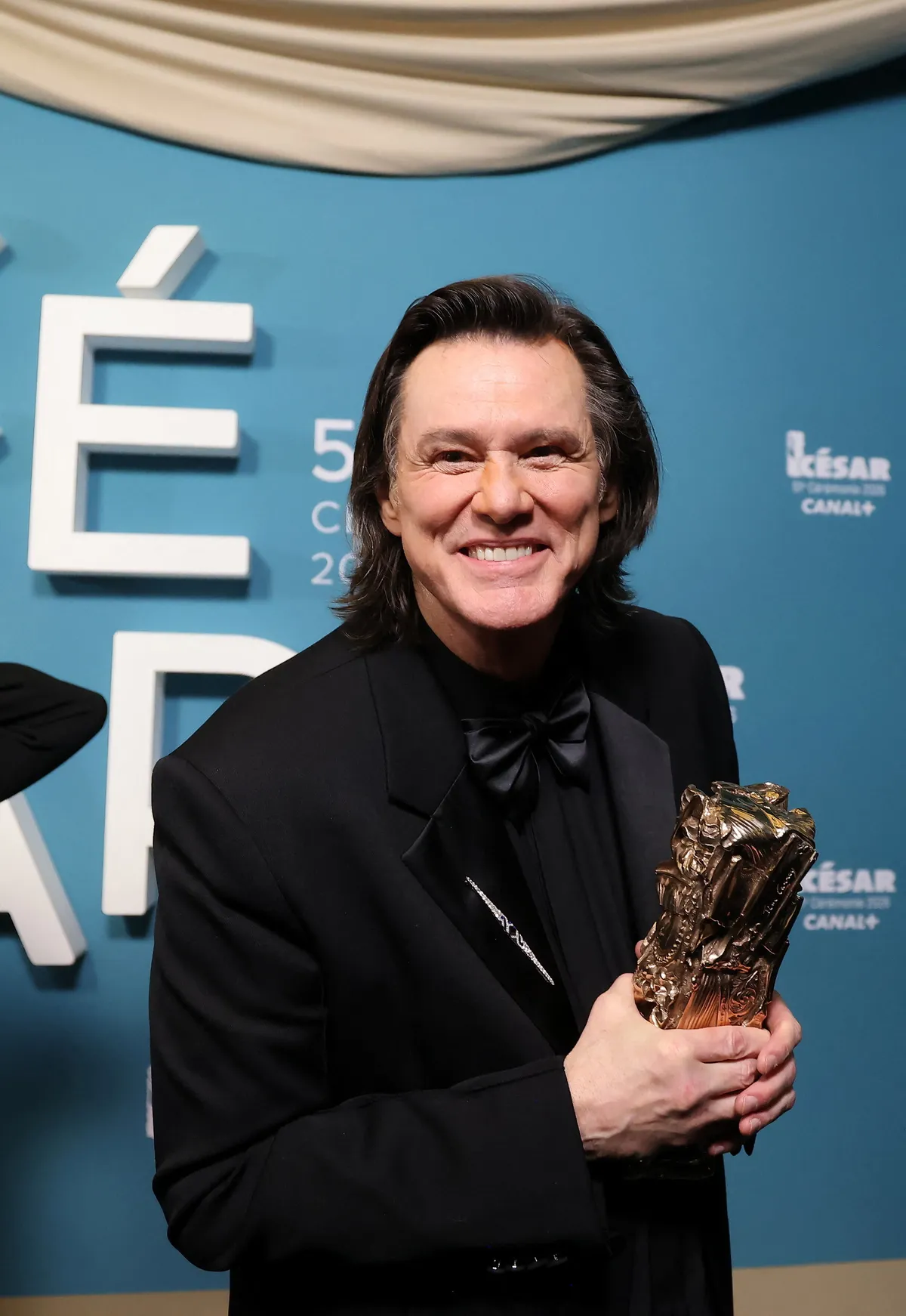 Jim Carrey 2026. február 26-án a César-díjátadón életműdíjat kapott 