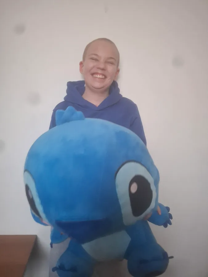 Ez a hatalmas plüss az egyik kedvence, amit ajándékba kapott a barátaitól  