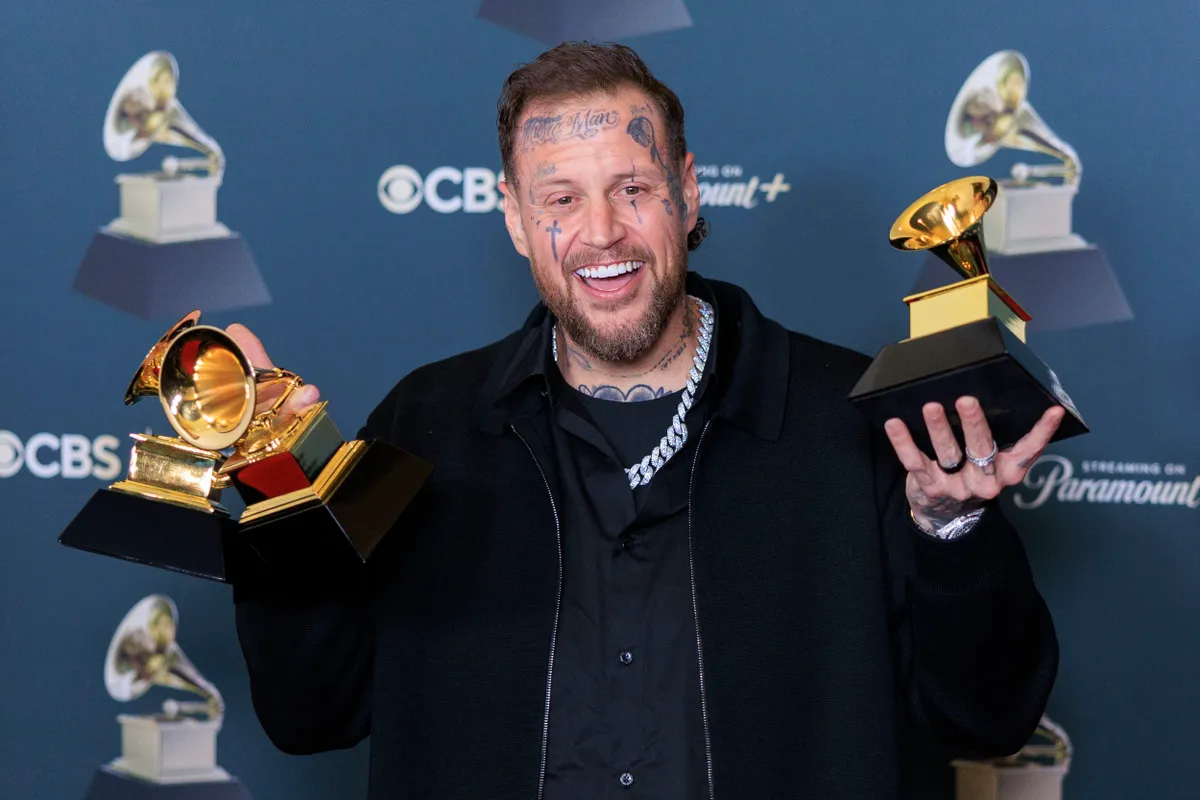 Jelly Roll három díjat is bezsebelt a Grammy 2026-on