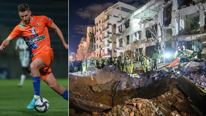 A frontvonal közelében ragadt a magyar futballista